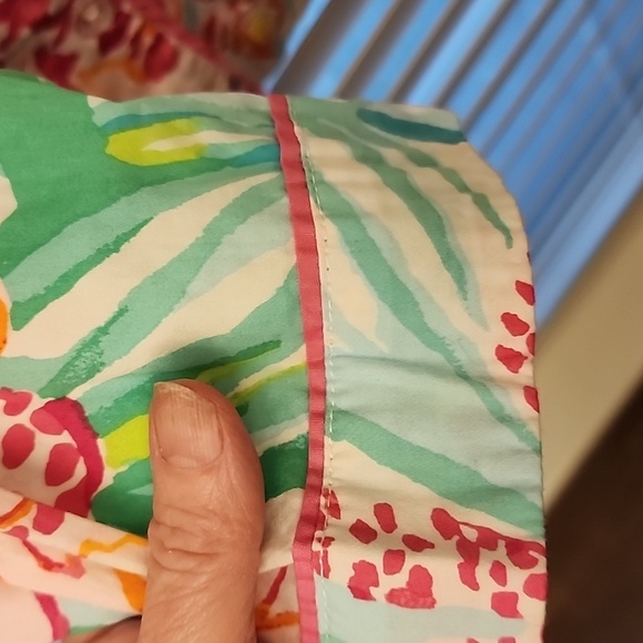 Lilly Pulitzer x Pottery Barn Teen Via Flora Pajama Lounge Shirt Size Large - Picture 4 of 5
